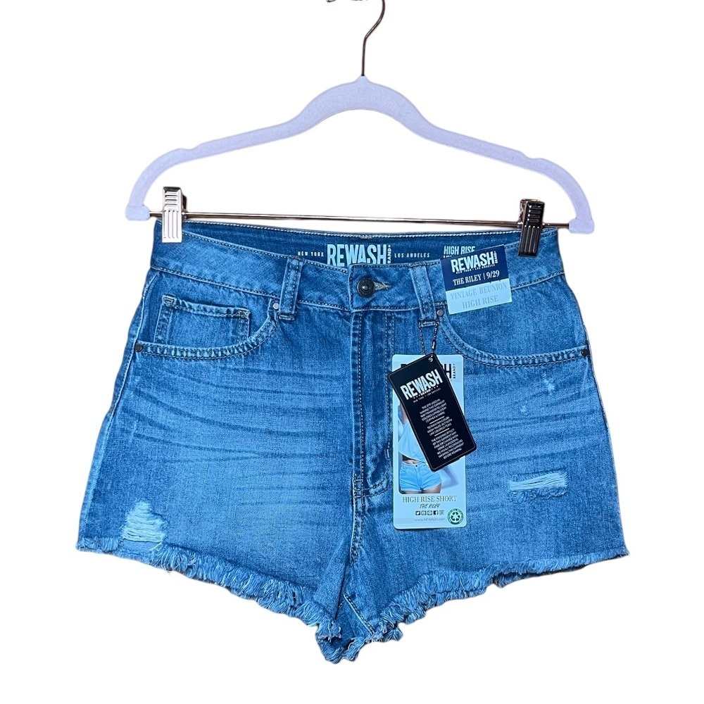 REWASH The Riley Vintage Reunion High Rise Denim Short 9/29 NWT